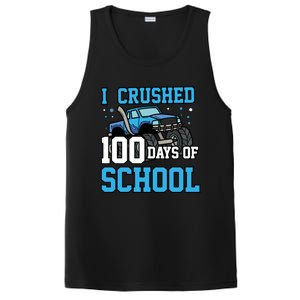 I Crushed 100 Days Of School Monster Truck Gift PosiCharge Competitor Tank