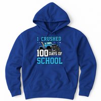 I Crushed 100 Days Of School Monster Truck Gift Hoodie