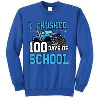 I Crushed 100 Days Of School Monster Truck Gift Sweatshirt