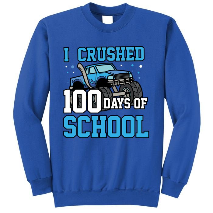 I Crushed 100 Days Of School Monster Truck Gift Sweatshirt