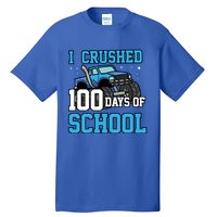 I Crushed 100 Days Of School Monster Truck Gift Tall T-Shirt