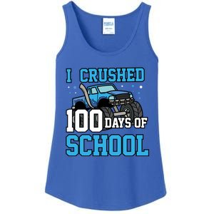 I Crushed 100 Days Of School Monster Truck Gift Ladies Essential Tank