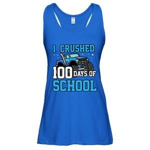 I Crushed 100 Days Of School Monster Truck Gift Ladies Essential Flowy Tank