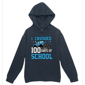 I Crushed 100 Days Of School Monster Truck Gift Urban Pullover Hoodie