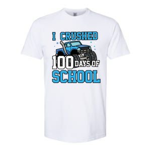 I Crushed 100 Days Of School Monster Truck Gift Softstyle CVC T-Shirt