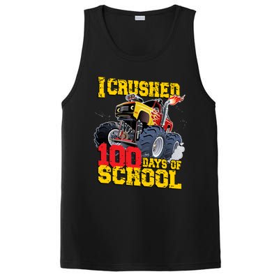 I Crushed 100 Days Of School Monster Truck Video Game Gift PosiCharge Competitor Tank