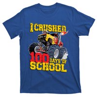 I Crushed 100 Days Of School Monster Truck Video Game Gift T-Shirt