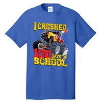 I Crushed 100 Days Of School Monster Truck Video Game Gift Tall T-Shirt