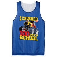 I Crushed 100 Days Of School Monster Truck Video Game Gift Mesh Reversible Basketball Jersey Tank