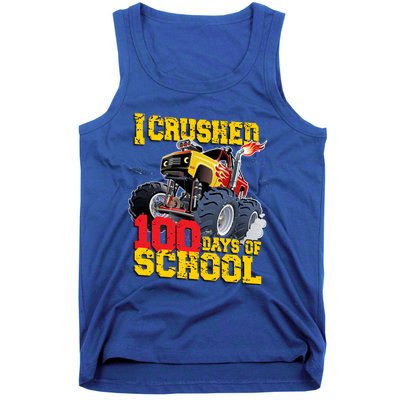 I Crushed 100 Days Of School Monster Truck Video Game Gift Tank Top