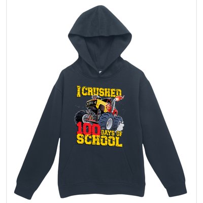 I Crushed 100 Days Of School Monster Truck Video Game Gift Urban Pullover Hoodie