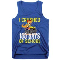 I Crushed 100 Days Of School Monster Truck T Rex Dinosaur Cool Gift Tank Top