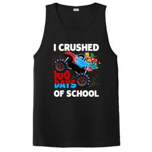 I Crushed 100 Days Of School Monster Truck Teacher Gift PosiCharge Competitor Tank