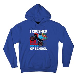 I Crushed 100 Days Of School Monster Truck Teacher Gift Hoodie