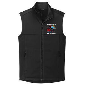 I Crushed 100 Days Of School Monster Truck Teacher Gift Collective Smooth Fleece Vest