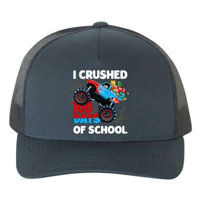 I Crushed 100 Days Of School Monster Truck Teacher Gift Yupoong Adult 5-Panel Trucker Hat