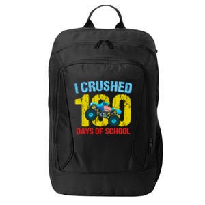 I Crushed 100 Days Of School Monster Truck Teacher Gift City Backpack