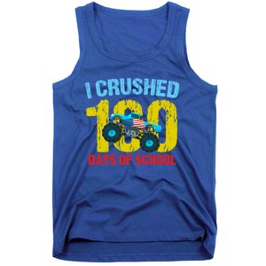 I Crushed 100 Days Of School Monster Truck Teacher Gift Tank Top