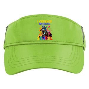 I Crushed 100 Days Of School Dirt Bike Adult Drive Performance Visor