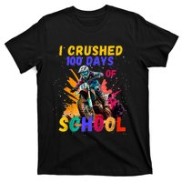 I Crushed 100 Days Of School Dirt Bike T-Shirt