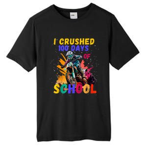 I Crushed 100 Days Of School Dirt Bike Tall Fusion ChromaSoft Performance T-Shirt