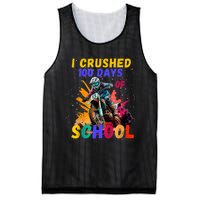 I Crushed 100 Days Of School Dirt Bike Mesh Reversible Basketball Jersey Tank