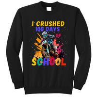 I Crushed 100 Days Of School Dirt Bike Tall Sweatshirt