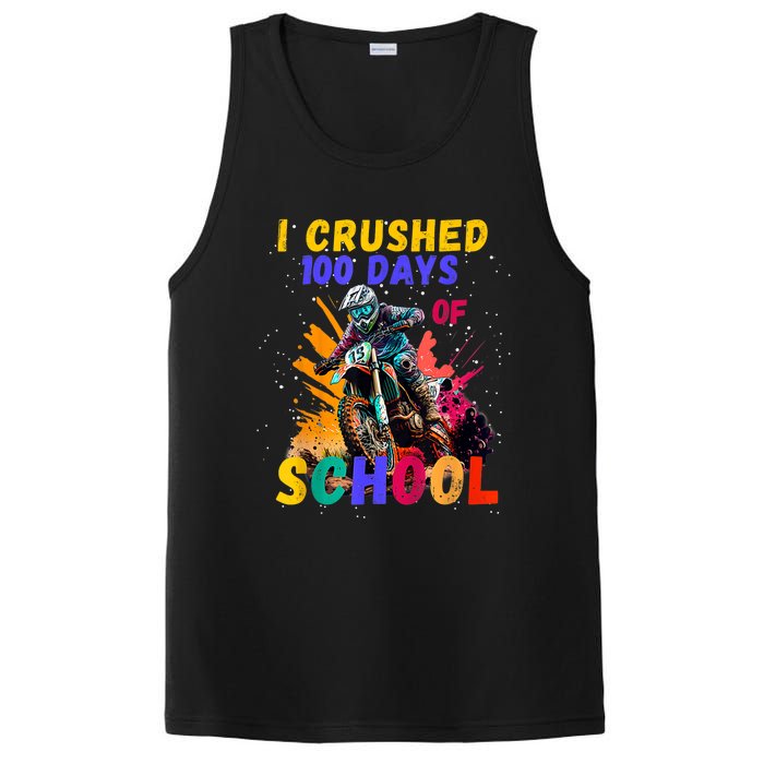 I Crushed 100 Days Of School Dirt Bike PosiCharge Competitor Tank