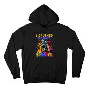 I Crushed 100 Days Of School Dirt Bike Tall Hoodie