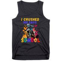 I Crushed 100 Days Of School Dirt Bike Tank Top