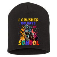 I Crushed 100 Days Of School Dirt Bike Short Acrylic Beanie