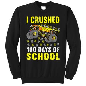 I Crushed 100 Days Of School Monster Truck Sweatshirt