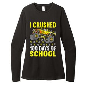 I Crushed 100 Days Of School Monster Truck Womens CVC Long Sleeve Shirt