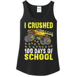 I Crushed 100 Days Of School Monster Truck Ladies Essential Tank