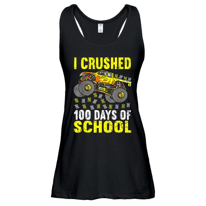 I Crushed 100 Days Of School Monster Truck Ladies Essential Flowy Tank