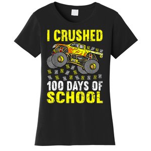 I Crushed 100 Days Of School Monster Truck Women's T-Shirt