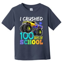 I Crushed 100 Days Of School Boys Monster Truck Toddler T-Shirt