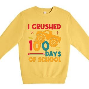 I Crushed 100 Days Of School Premium Crewneck Sweatshirt