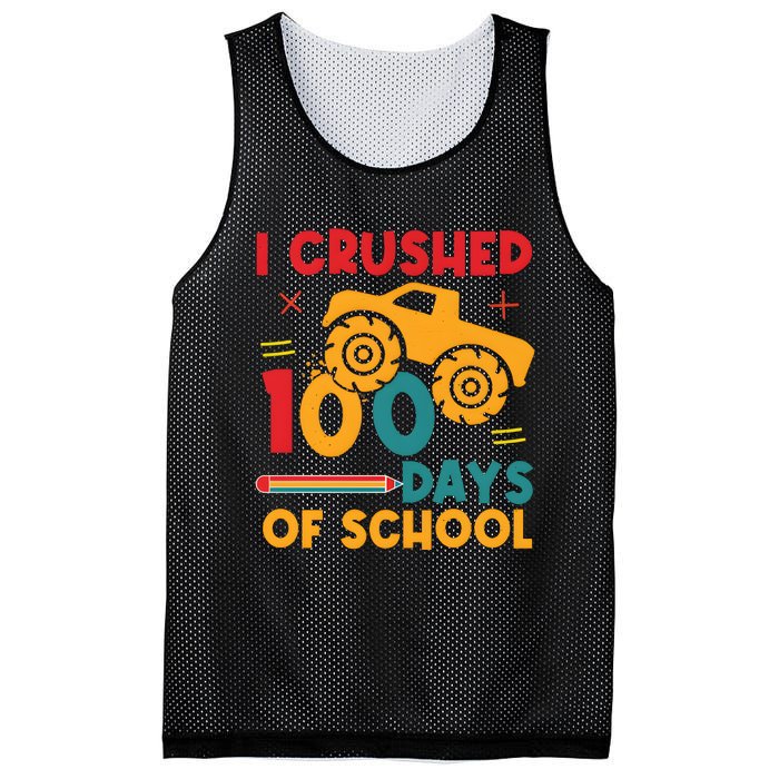 I Crushed 100 Days Of School Mesh Reversible Basketball Jersey Tank