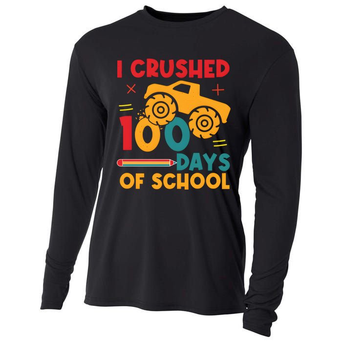 I Crushed 100 Days Of School Cooling Performance Long Sleeve Crew