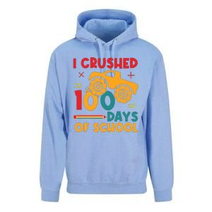 I Crushed 100 Days Of School Unisex Surf Hoodie