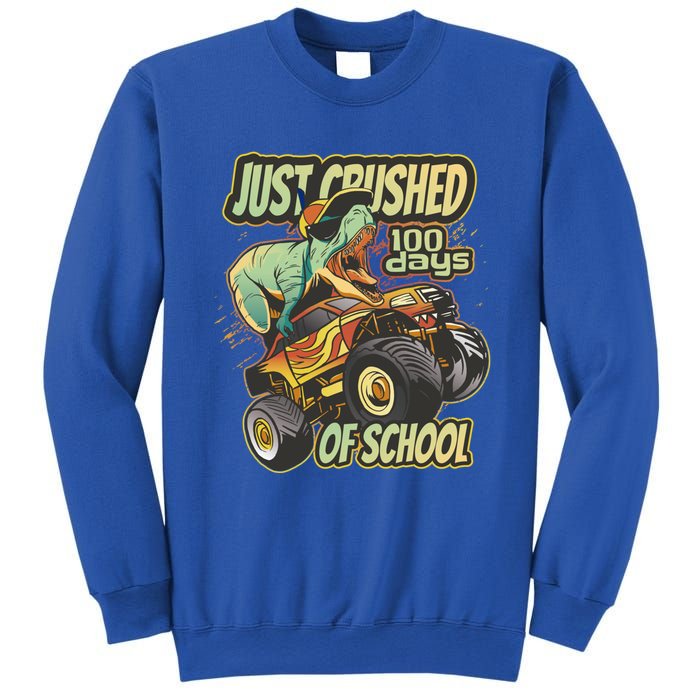 I Crushed 100 Days Of First Grade 100th Day Of School Meaningful Gift Sweatshirt