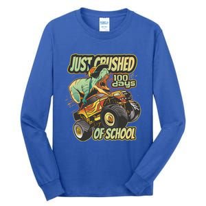 I Crushed 100 Days Of First Grade 100th Day Of School Meaningful Gift Tall Long Sleeve T-Shirt