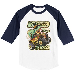 I Crushed 100 Days Of First Grade 100th Day Of School Meaningful Gift Baseball Sleeve Shirt