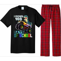 I Crushed 100 Days Of School Funny Trex 100th Day Of School Pajama Set