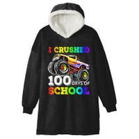 I Crushed 100 Days Of School Monster Truck For Hooded Wearable Blanket