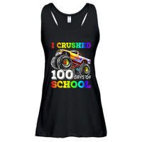 I Crushed 100 Days Of School Monster Truck For Ladies Essential Flowy Tank