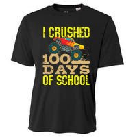 I Crushed 100 Days Of School Monster Truck Cooling Performance Crew T-Shirt