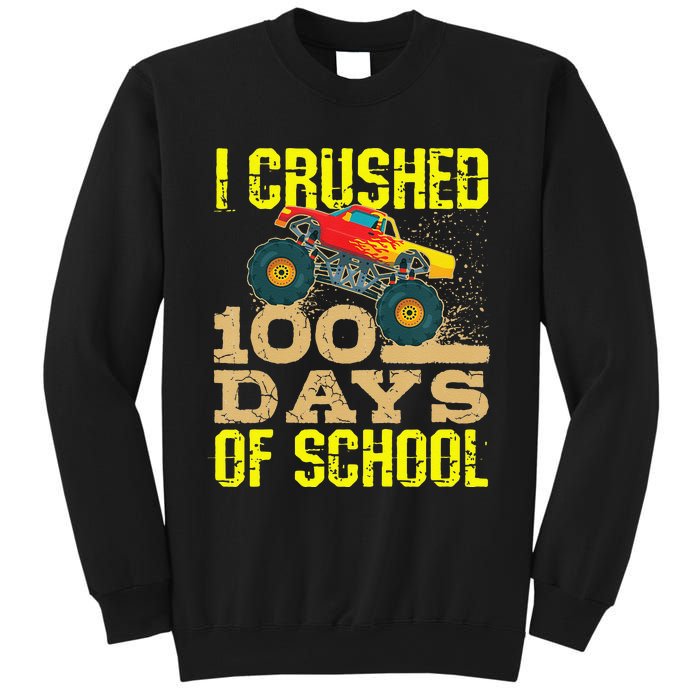 I Crushed 100 Days Of School Monster Truck Sweatshirt