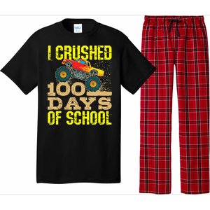 I Crushed 100 Days Of School Monster Truck Pajama Set